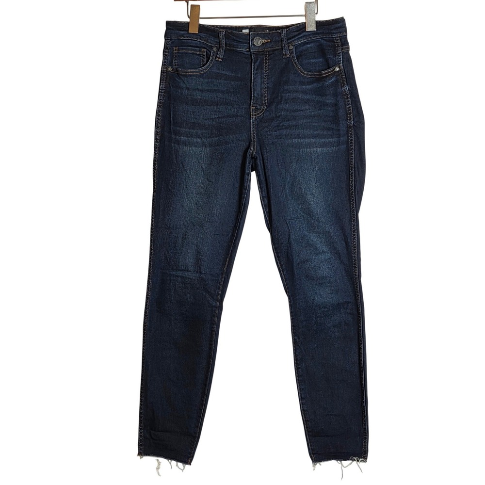 KUT from the Kloth Connie High Rise Fab Ab Ankle Skinny Jeans Indigo Blue Size 8